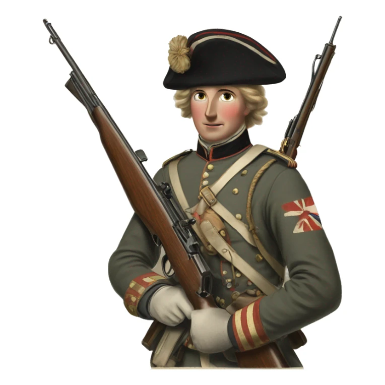 british soldier with rifle 19 century sticker