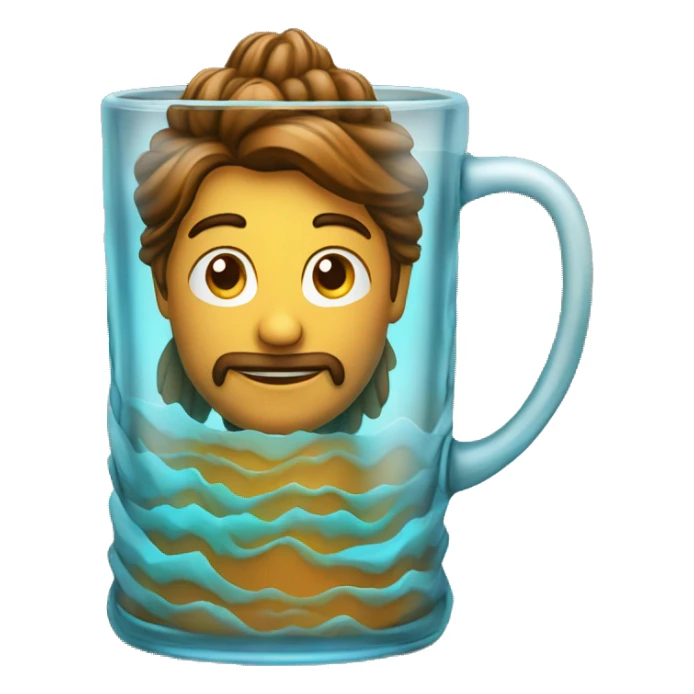 indian chai in a rippled glass  sticker