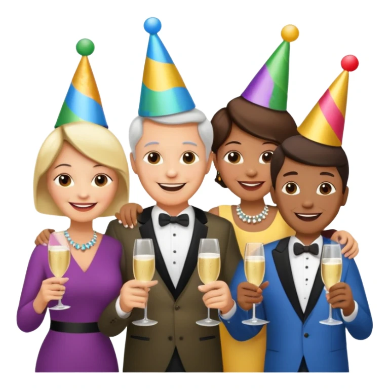 a meetup of middle aged adults sticker