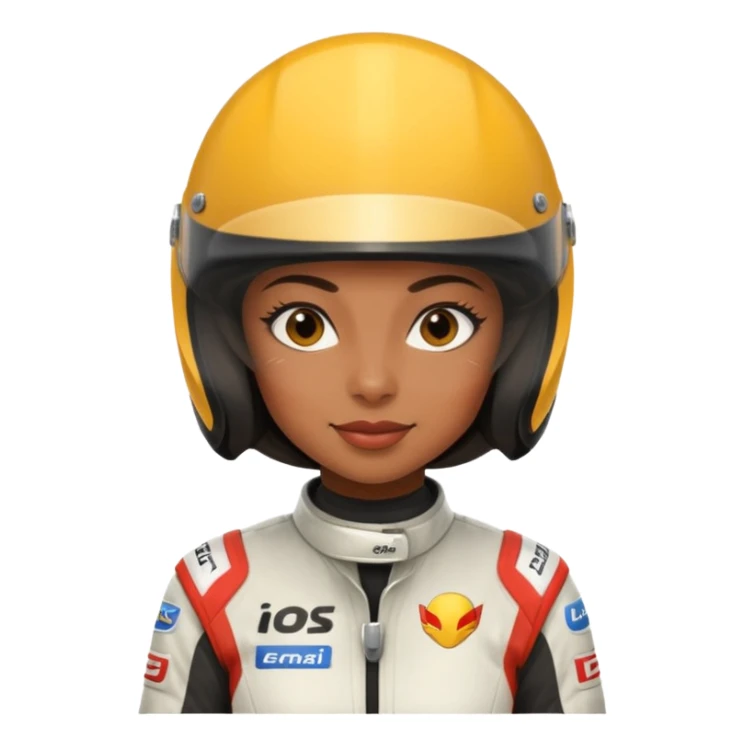 Formula racer black woman sticker