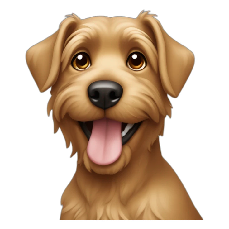 dog-large-yorkshire-older-tan-black-points-closeup-smile sticker