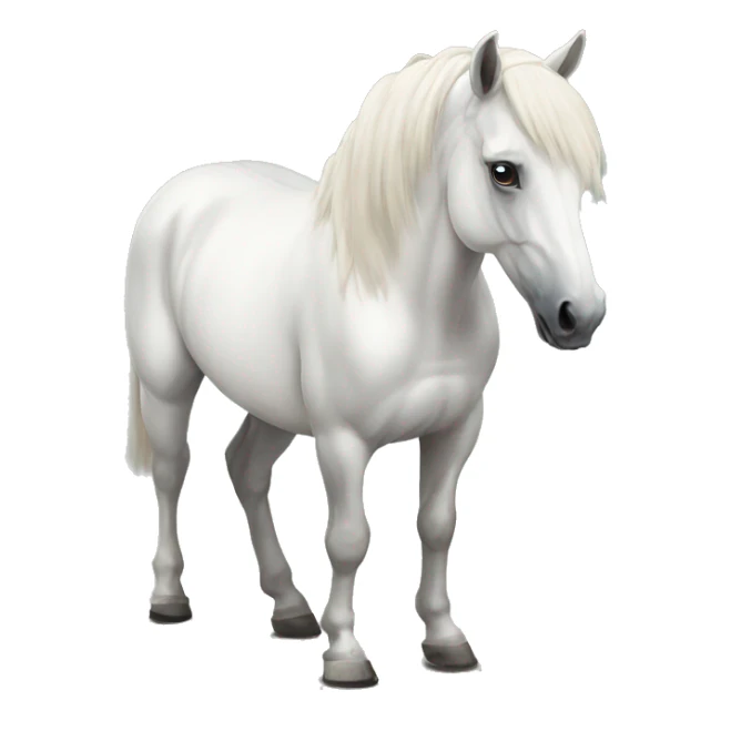 white horse sticker