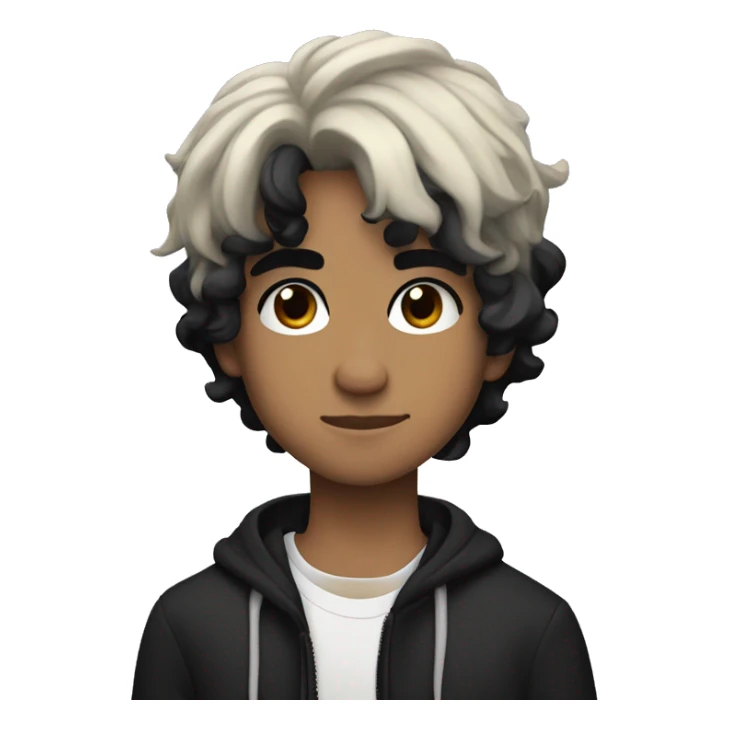 Dominic Fike with black hair sticker