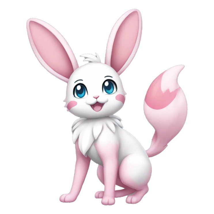 Sylveon-Bunny-Pokémon full body sticker