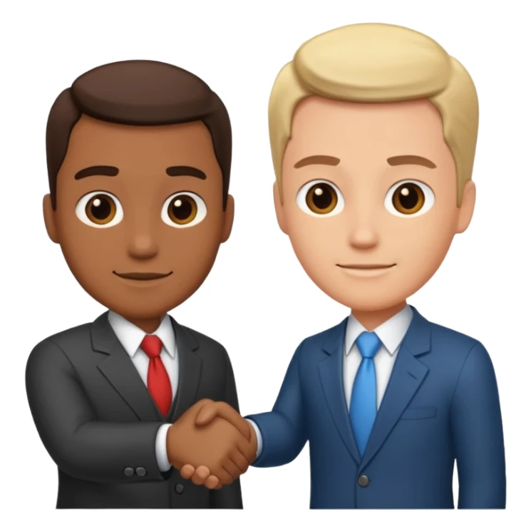 business handshake sticker