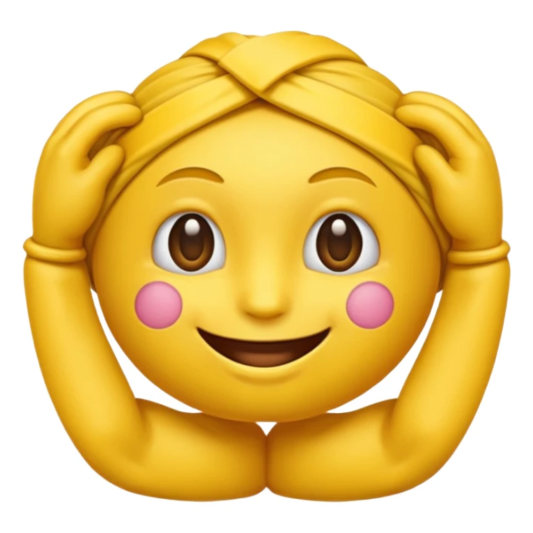 Un emoji de base qui a les bras croisés sticker