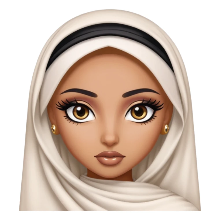 arabian, pretty eyes, black eyeliner, pretty bratz baddie sticker