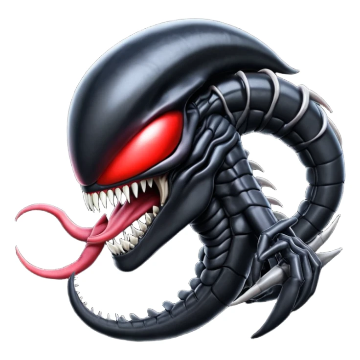 Venom-Xenomorph-Darkrai-Genesect-fusion  sticker