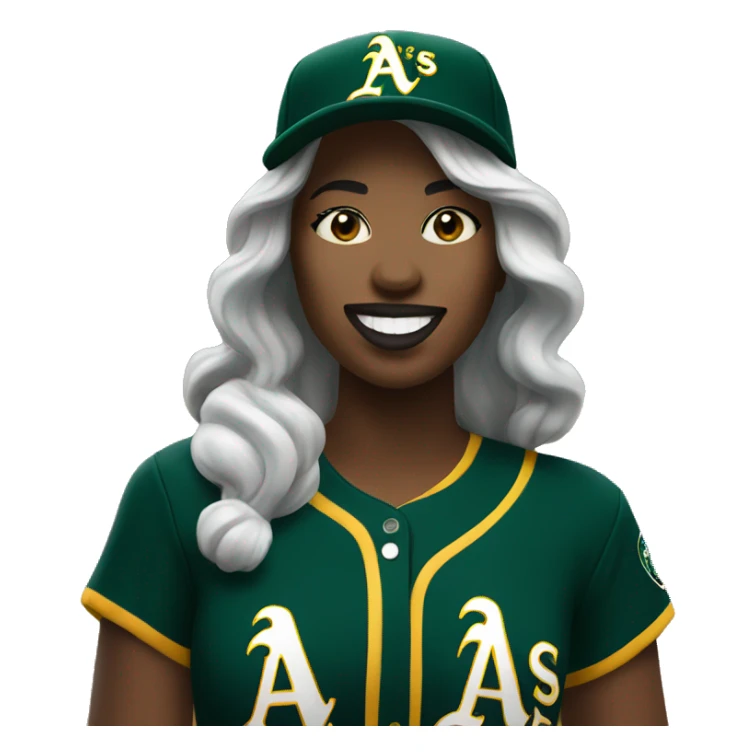 Oakland Athletics woman  sticker