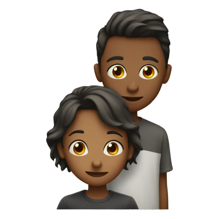 Boy and girl kissing  sticker