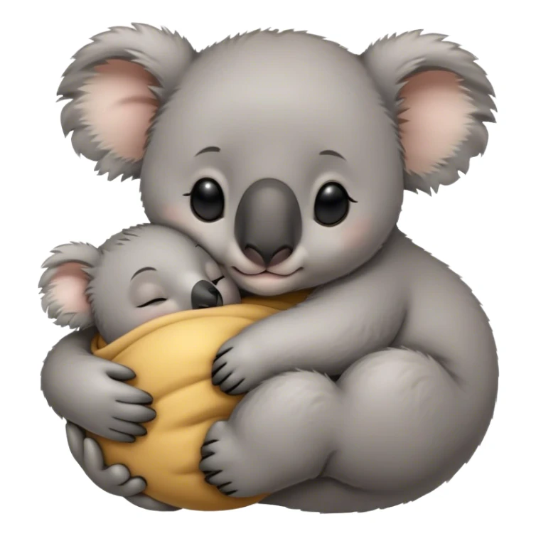 Baby Koala sleeping in someone’s hands sticker