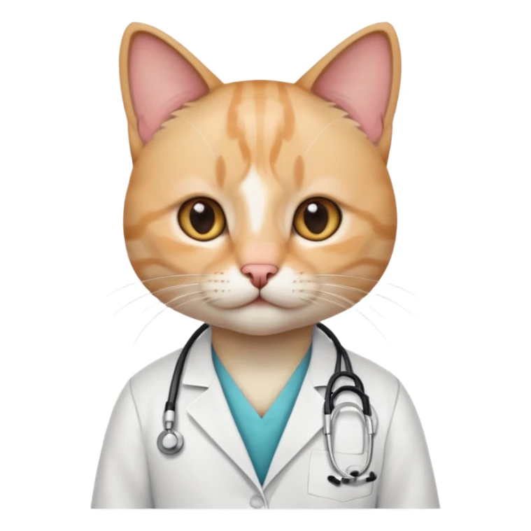 cat dressed as an Orthopedic  sticker