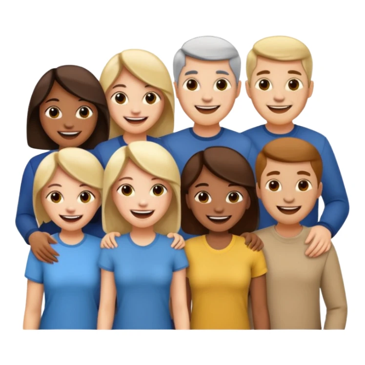 team of a company, dressed casually sticker