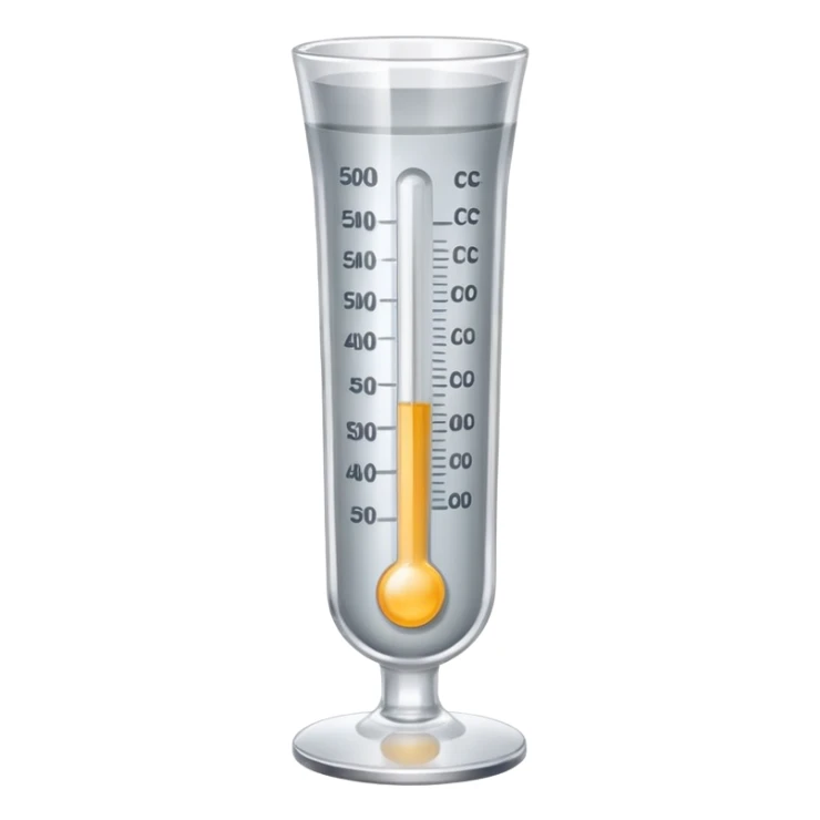 at a 45-degree angle backward and slightly to the right, the thermometer in a glass cup should be gray, like a mercury thermometer, and show 50+>C. sticker