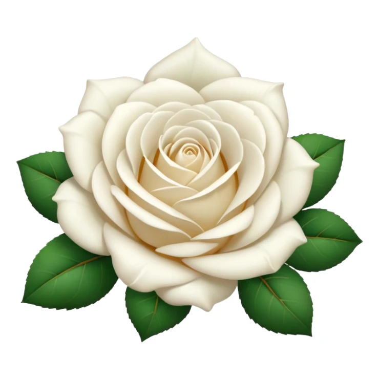 white rose, no green leaves sticker