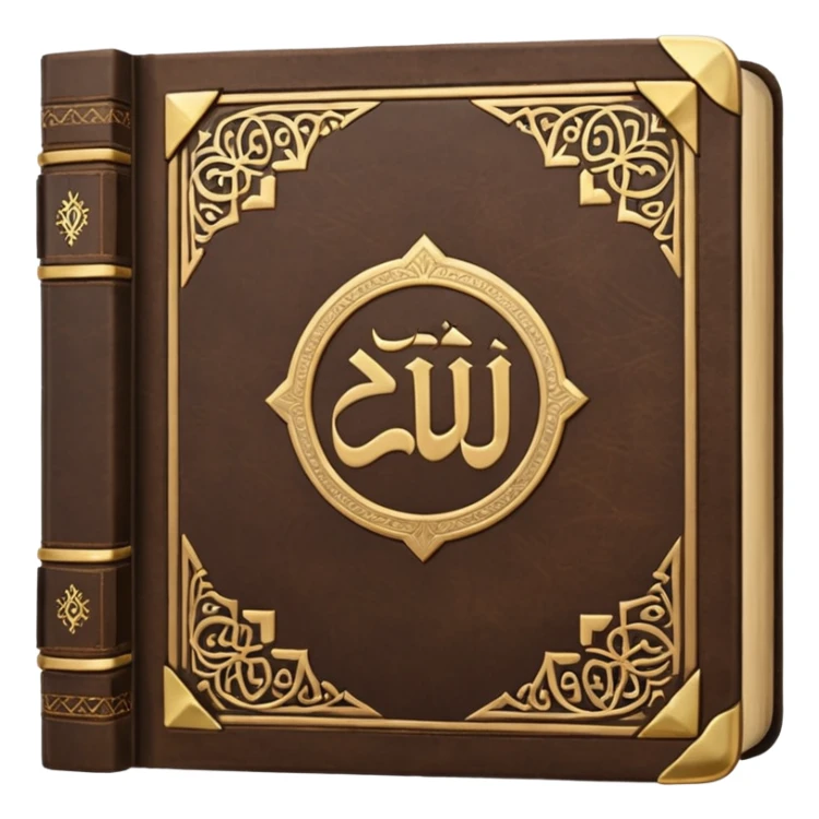 Quran closed book and Quran written in it sticker