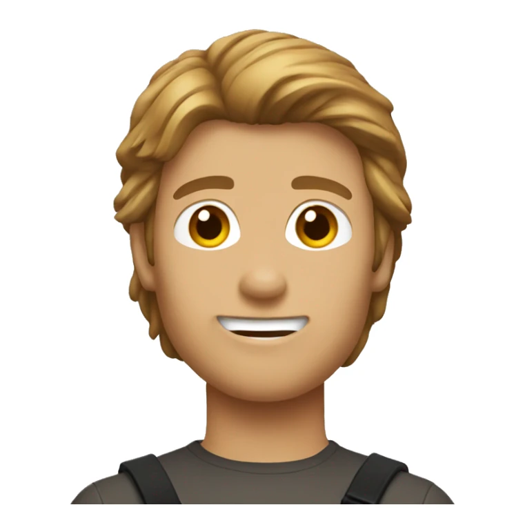 macgyver slack emoji with brown hair sticker