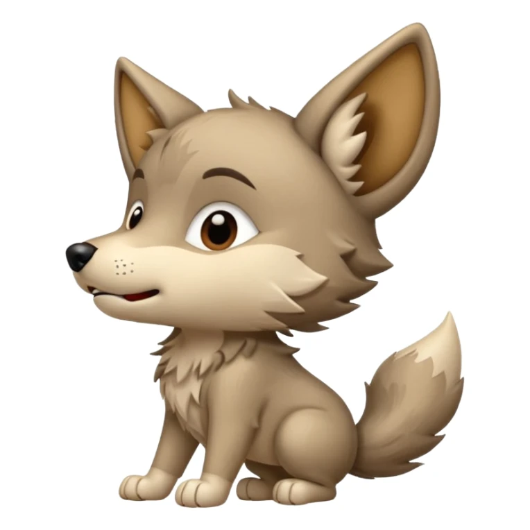 a wolf cub howling head up the word hundooooo sticker