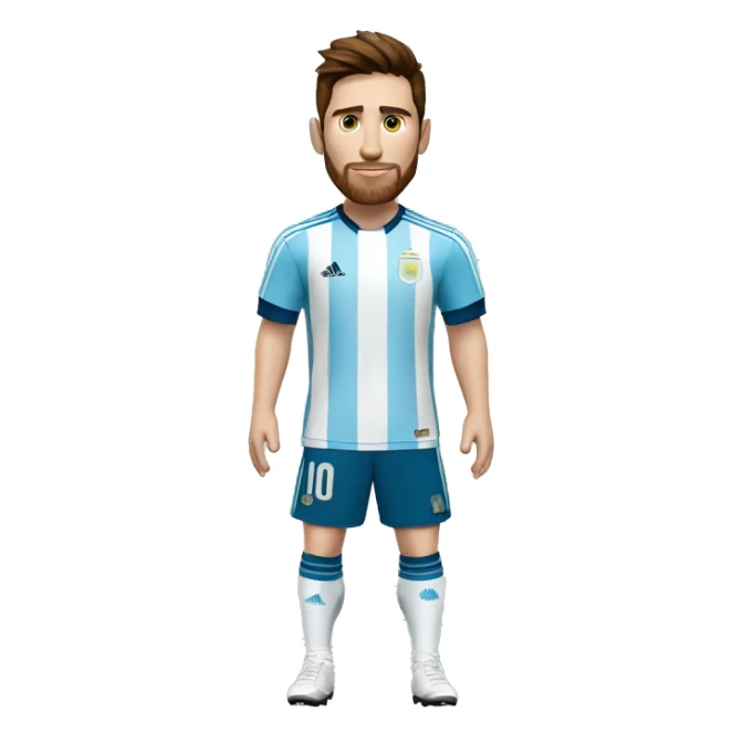 Persona camisa de futbol argentina Messi  sticker