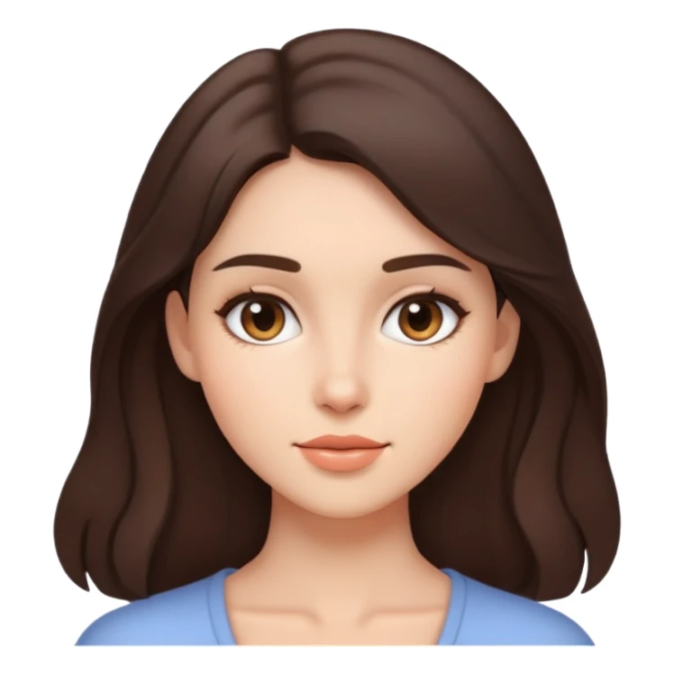 Brunette aesthetic  sticker