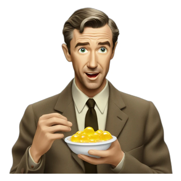 Jimmy Stewart Eating Jelly sticker