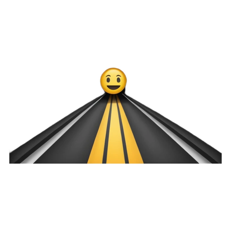 dark tunnel cartoonish with bold outline, Google emoji style sticker