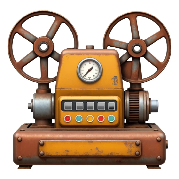 1980s machinery and equipment sticker