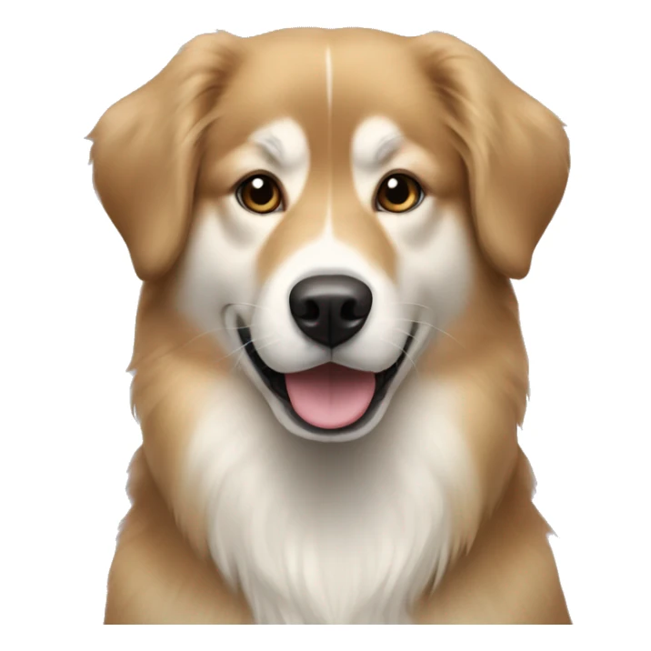 Black Golden retriever Siberian husky mix sticker