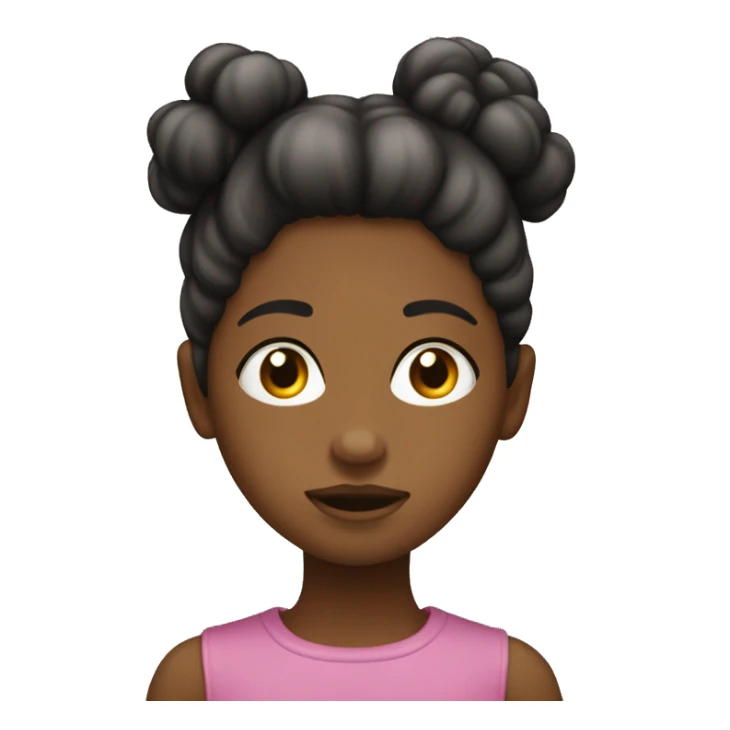 Niña de pelo negro y rubio durmiendo  sticker