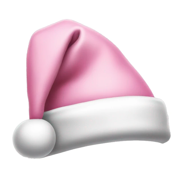 light pink santa hat sticker