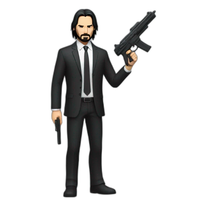 John wick full body sticker