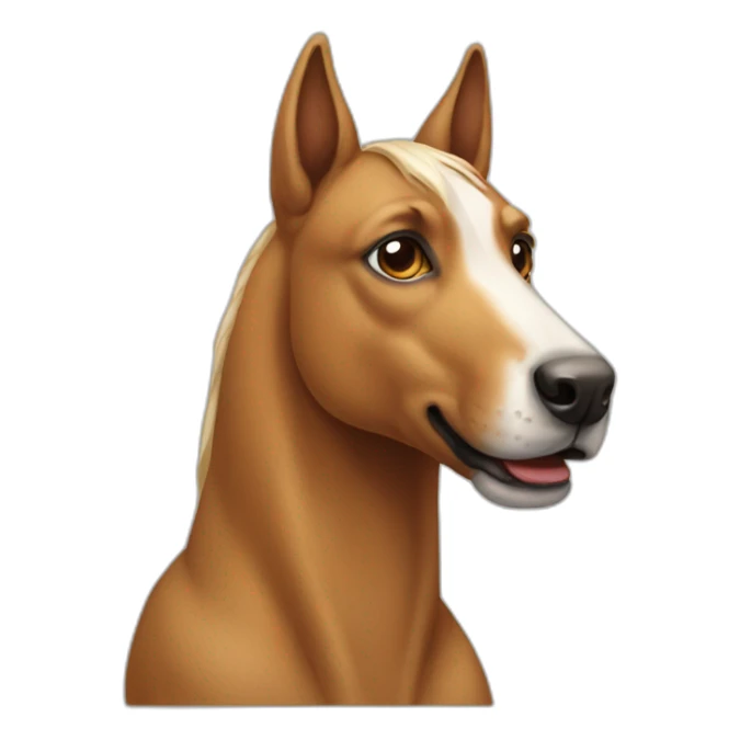 dog horse sticker