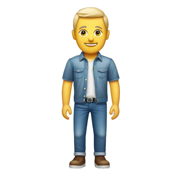 ￼ a software beer with Polo blue shirt and short, white jeans, ￼￼ sticker