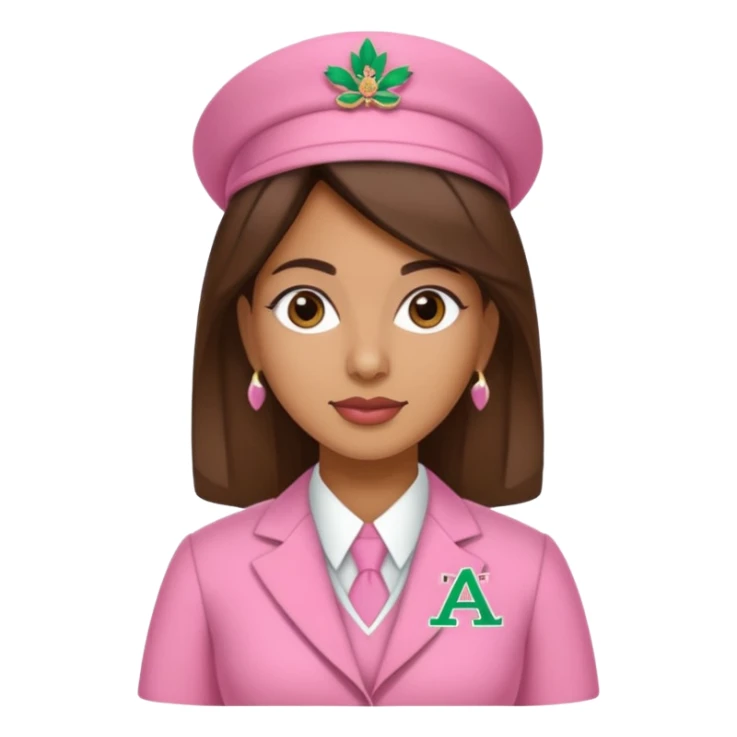 Hispanic woman alpha kappa alpha sorority sticker
