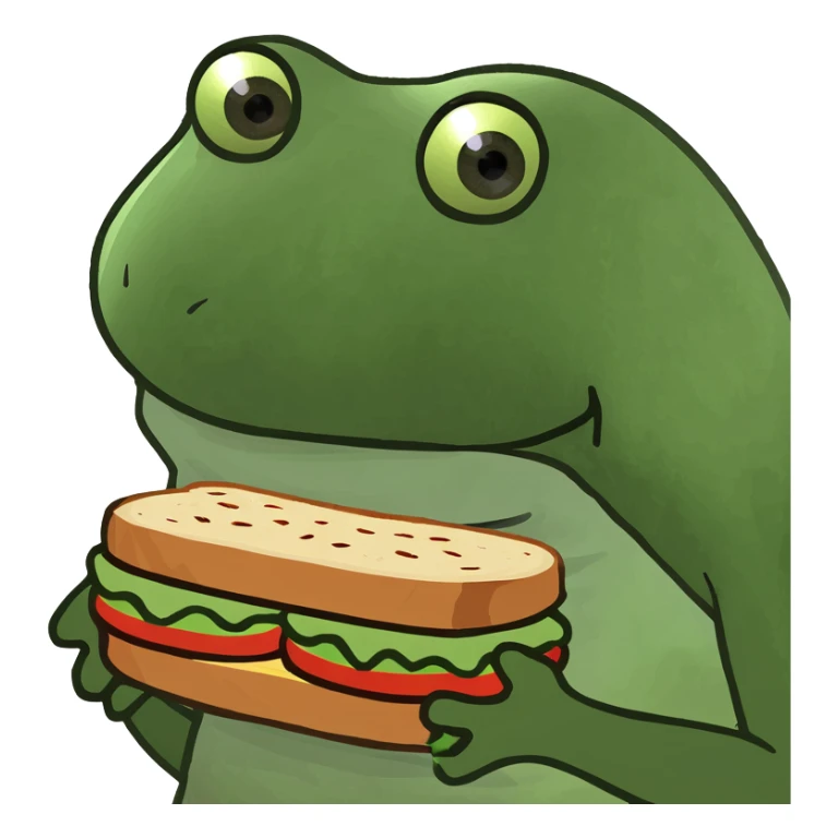 a knuckle sandwich (a fist between two pieces of bread) sticker