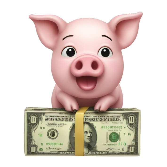 pig moneybank sticker
