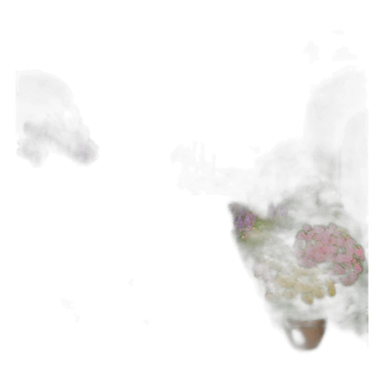 Garden with lots of flower sticker