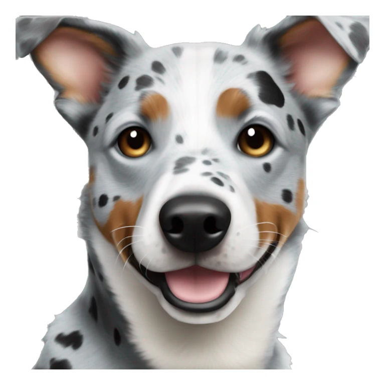 Australian cattle dog grey and white spotted with blue eyes no brown  sticker