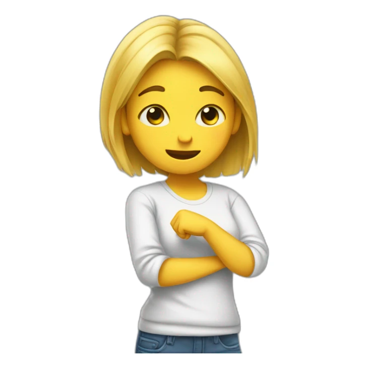 Girl Who is dabbing sticker