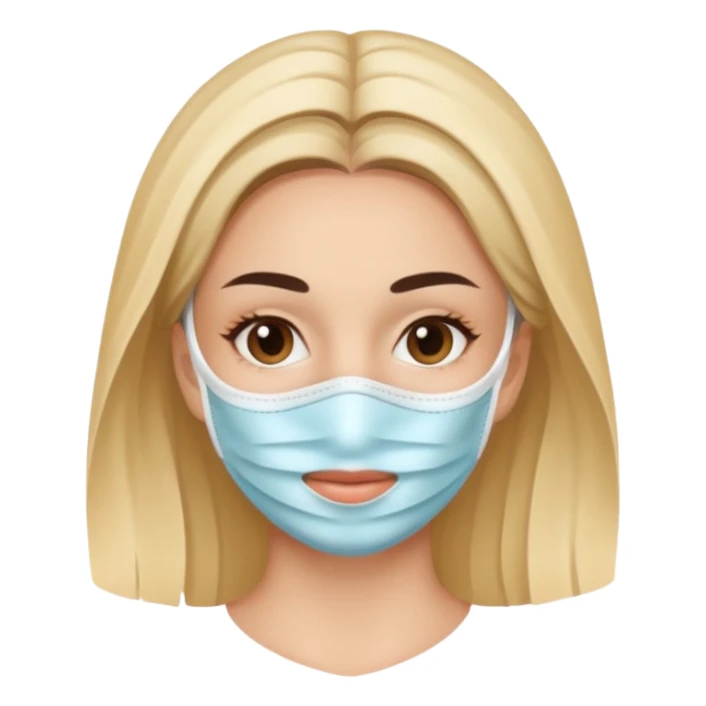 women facial mask sticker