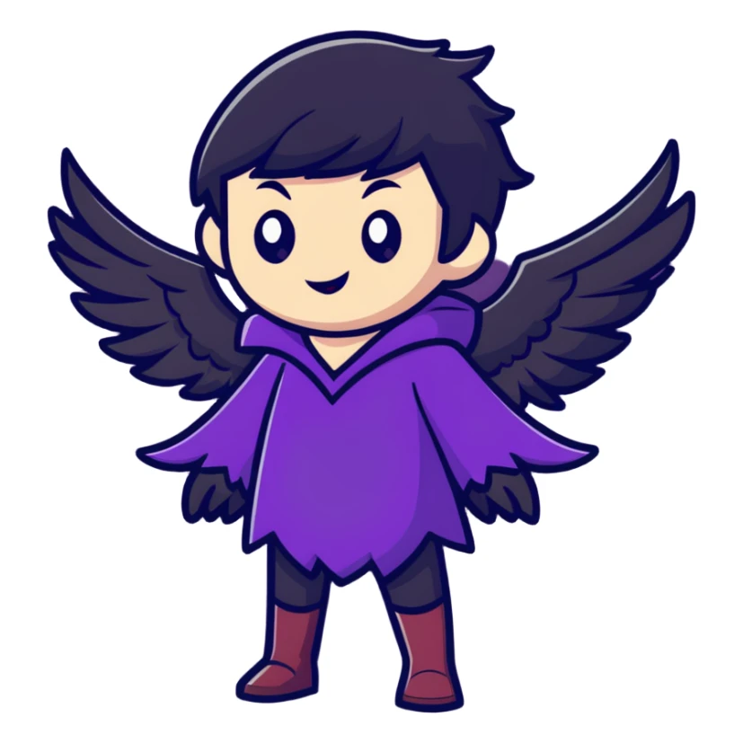 Morrigan from Dragon Age transforming into a raven sticker