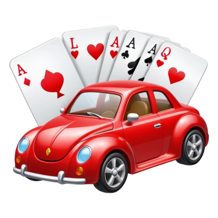 car in card sticker
