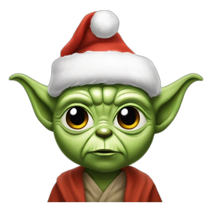 yoda-santa sticker