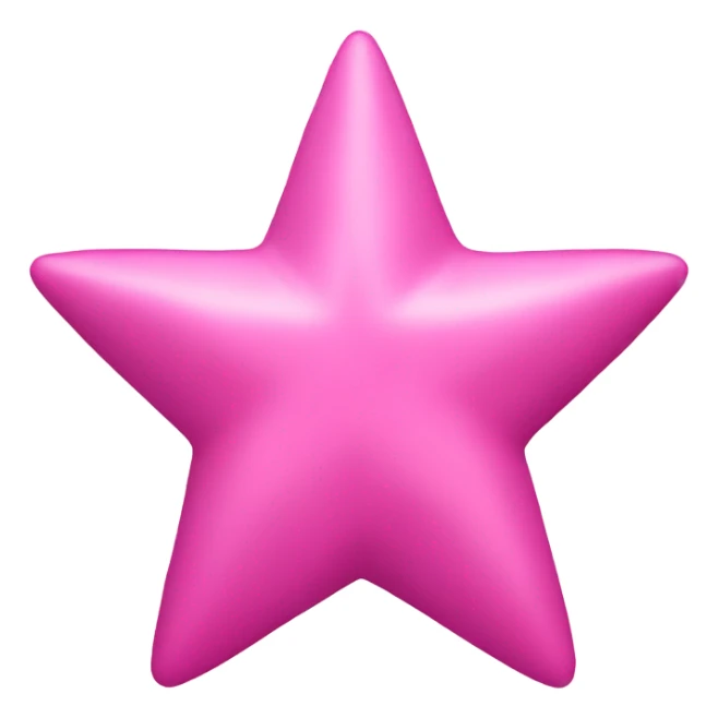 Pink star emoji sticker