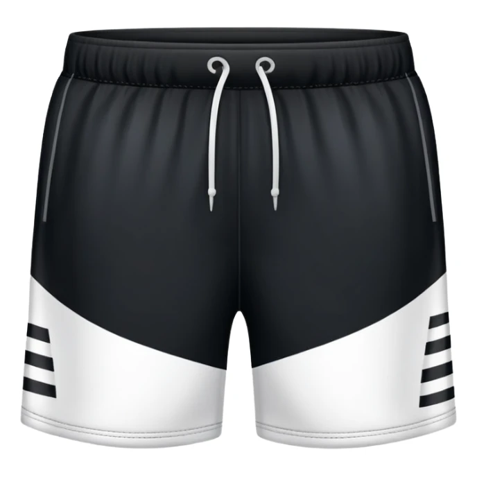 black and white shorts that have EE on them beside eachother  sticker