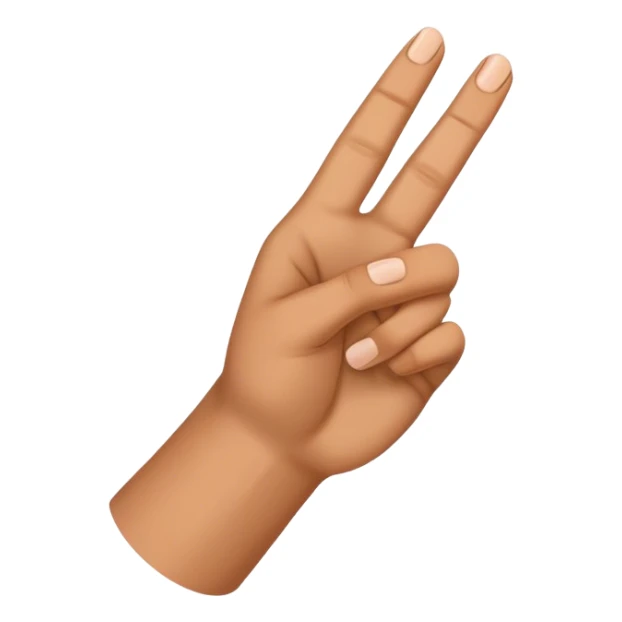 Make an L with thumb finger and index finger sticker