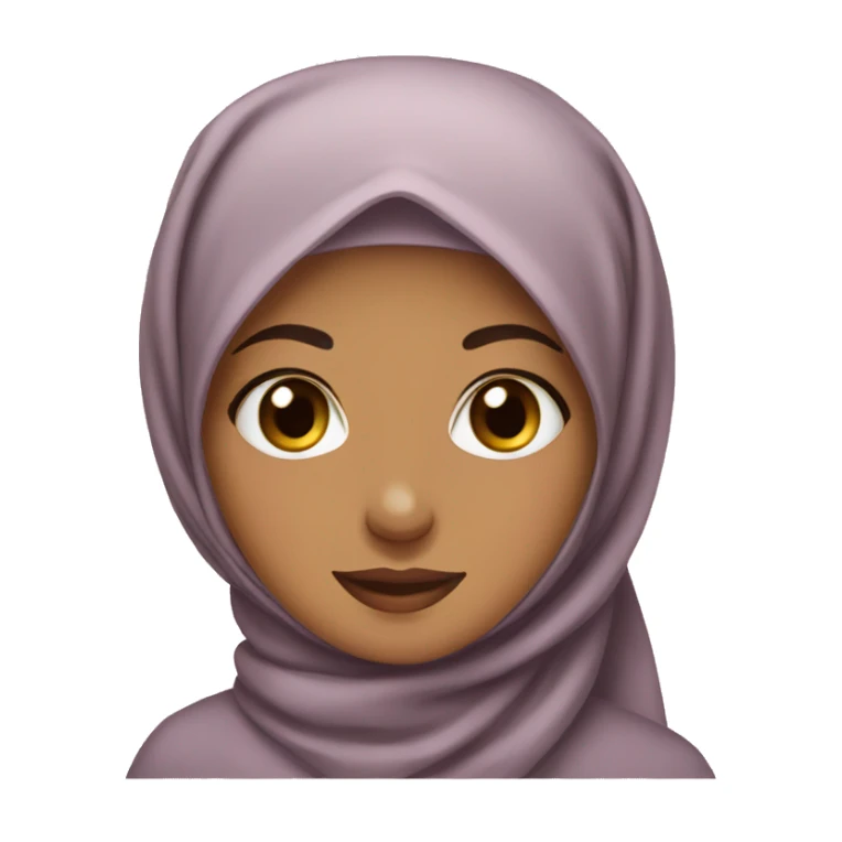 Hijabi with a bow on the hijab sticker