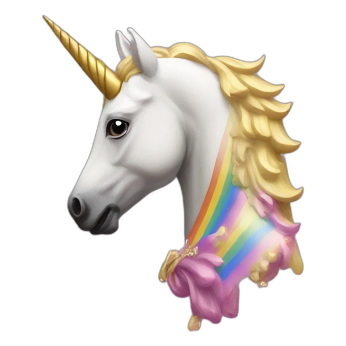 Francisco franco in a unicorn lgtbi sticker