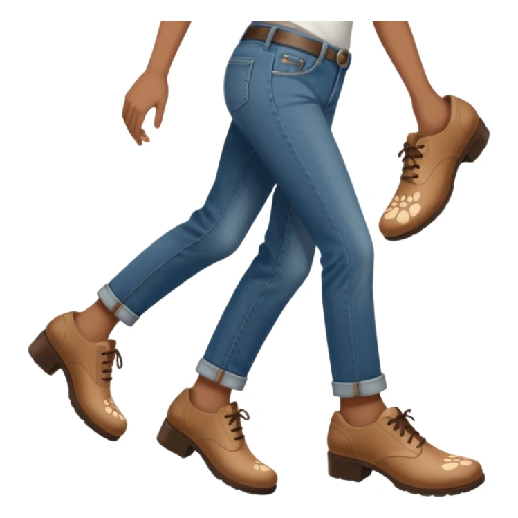 a shoe with a foot inside, stepping and showing a clear shoe print below. and leg







 sticker