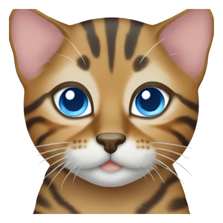 Bengal cat with Blue eyes sticker